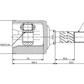 OPTIMA Front Inner Cv Joint - SKU MZ6441 - SpareMe