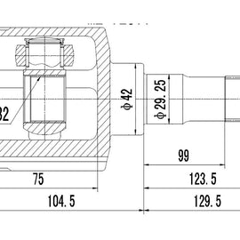 OPTIMA Front Inner Cv Joint - SKU MZ6444 - SpareMe