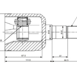 OPTIMA Front Inner Cv Joint - SKU MZ6447 - SpareMe