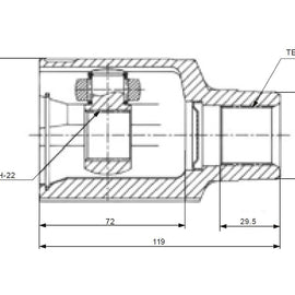 OPTIMA Front Inner Cv Joint - SKU MZ6452 - SpareMe