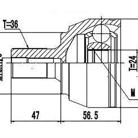MAZDA - Front Outer Cv Joint | OPTIMA | MZ74401
