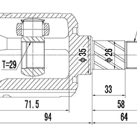 OPTIMA Front Inner Cv Joint - SKU MZ8031 - SpareMe