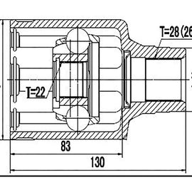 OPTIMA Front Inner Cv Joint - SKU MZ8046 - SpareMe