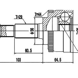 OPTIMA Front Outer Cv Joint - SKU NI3003A - SpareMe