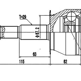 OPTIMA Front Outer Cv Joint - SKU NI3005 - SpareMe