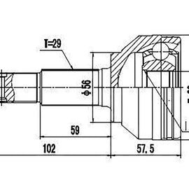 OPTIMA Front Outer Cv Joint - SKU NI3007 - SpareMe