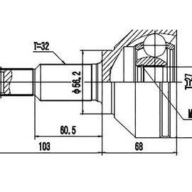OPTIMA Front Outer Cv Joint - SKU NI3013 - SpareMe