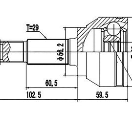 OPTIMA Front Outer Cv Joint - SKU NI3015 - SpareMe