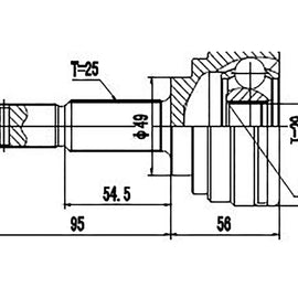 OPTIMA Front Outer Cv Joint - SKU NI3016 - SpareMe