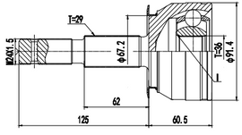 OPTIMA Front Outer Cv Joint - SKU NI3023 - SpareMe