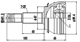 OPTIMA Front Outer Cv Joint - SKU NI3024 - SpareMe