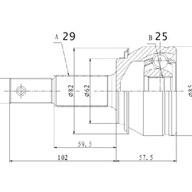 OPTIMA Front Outer Cv Joint - SKU NI3025 - SpareMe