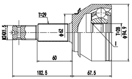 OPTIMA Front Outer Cv Joint - SKU NI3026 - SpareMe