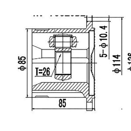 OPTIMA Front Inner Cv Joint - SKU NI4018 - SpareMe