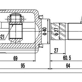 OPTIMA Front Inner Cv Joint - SKU NI4019 - SpareMe