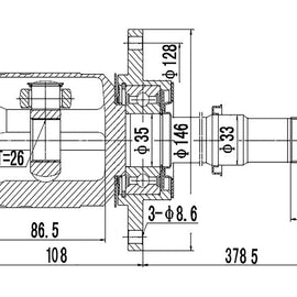 OPTIMA Front Inner Cv Joint - SKU NI4020 - SpareMe
