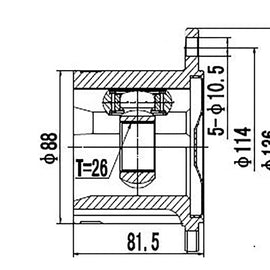 OPTIMA Front Inner Cv Joint - SKU NI4021 - SpareMe