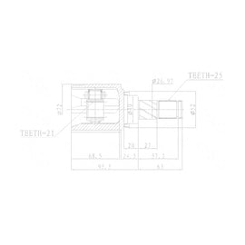 OPTIMA Front Inner Cv Joint - SKU NI4023 - SpareMe