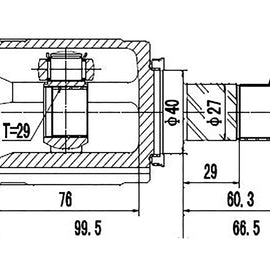 OPTIMA Front Inner Cv Joint - SKU NI4032 - SpareMe