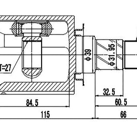 OPTIMA Front Inner Cv Joint - SKU NI4033 - SpareMe