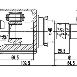 OPTIMA Front Inner Cv Joint - SKU NI4036 - SpareMe