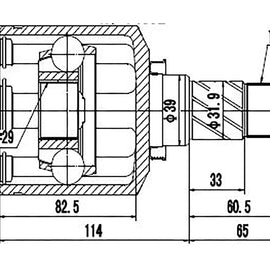 OPTIMA Front Inner Cv Joint - SKU NI4037 - SpareMe