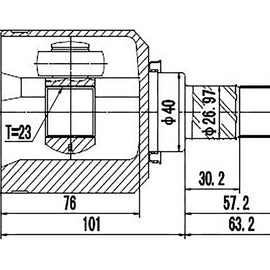 OPTIMA Front Inner Cv Joint - SKU NI4040 - SpareMe