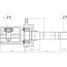 OPTIMA Front Inner Cv Joint - SKU NI4044 - SpareMe