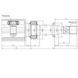 OPTIMA Front Inner Cv Joint - SKU NI4046 - SpareMe