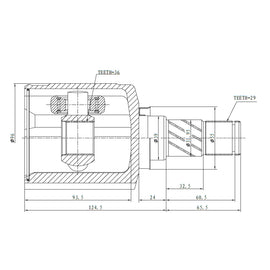 OPTIMA Front Inner Cv Joint - SKU NI4050 - SpareMe
