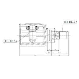 OPTIMA Front Inner Cv Joint - SKU NI4059 - SpareMe