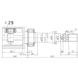 OPTIMA Front Inner Cv Joint - SKU NI4064 - SpareMe