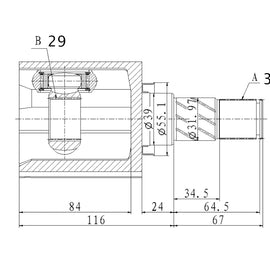 OPTIMA Front Inner Cv Joint - SKU NI4065 - SpareMe