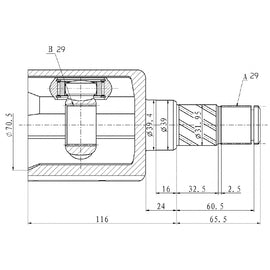 OPTIMA Front Inner Cv Joint - SKU NI4071 - SpareMe
