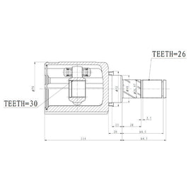 OPTIMA Front Inner Cv Joint - SKU NI4075 - SpareMe