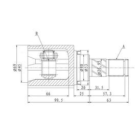 OPTIMA Front Inner Cv Joint - SKU NI4076 - SpareMe