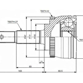 NISSAN Primera - Front Outer Cv Joint | OPTIMA | NI5729A