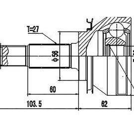 OPTIMA Front Outer Cv Joint - SKU NI5918 - SpareMe