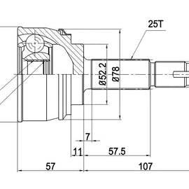 OPTIMA Front Outer Cv Joint - SKU NI5920 - SpareMe