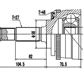 OPTIMA Front Outer Cv Joint - SKU NI5923A - SpareMe