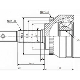 X-LINE Front Outer Cv Joint - SKU NI5931A-X - SpareMe