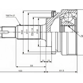 OPTIMA Front Outer Cv Joint - SKU NI5932 - SpareMe