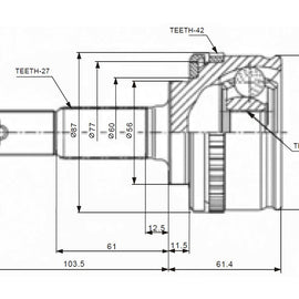 OPTIMA Front Outer Cv Joint - SKU NI5936 - SpareMe