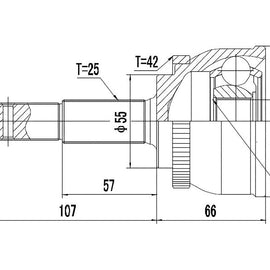 OPTIMA Front Outer Cv Joint - SKU NI5948A - SpareMe