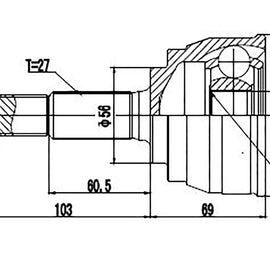 OPTIMA Front Outer Cv Joint - SKU NI5951 - SpareMe