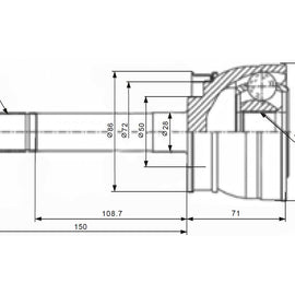 OPTIMA Front Outer Cv Joint - SKU NI5952 - SpareMe