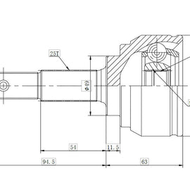 OPTIMA Front Outer Cv Joint - SKU NI5974 - SpareMe