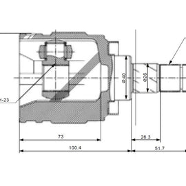 OPTIMA Front Inner Cv Joint - SKU NI6417 - SpareMe