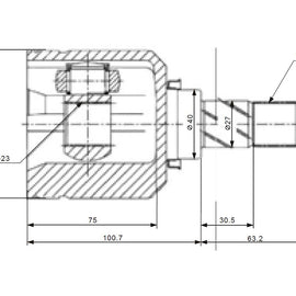 OPTIMA Front Inner Cv Joint - SKU NI6418 - SpareMe