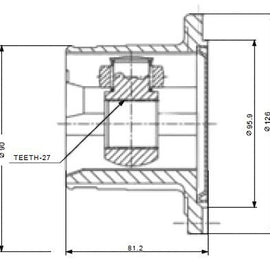 OPTIMA Front Inner Cv Joint - SKU NI6451 - SpareMe